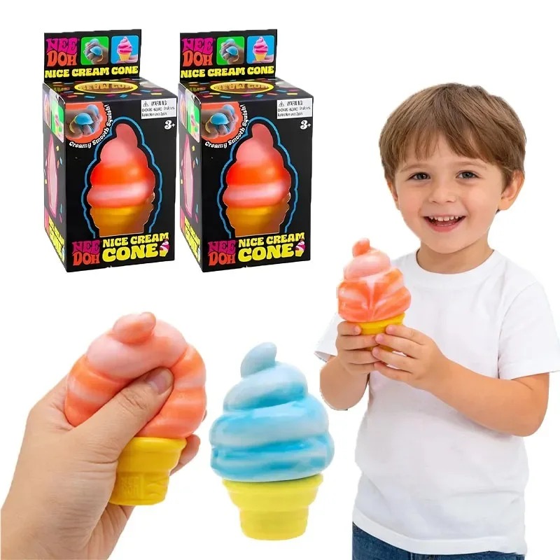 Crystal Growing Kit - ของเล่นไอศกรีมเซ็นเซอรี่ Schylling Needoh รุ่นใหม่, บล็อกบีบคลายเครียด, ลดความเครียด,
