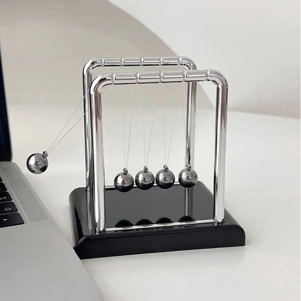 Newton Cradle Large - 1PC แกว่งลูกบอลแม่เหล็ก Perpetual Motion โต๊ะของเล่นฟิสิกส์วิทยาศาสตร์โต๊ะของเล่นสนุกแกว่ง Kinetic