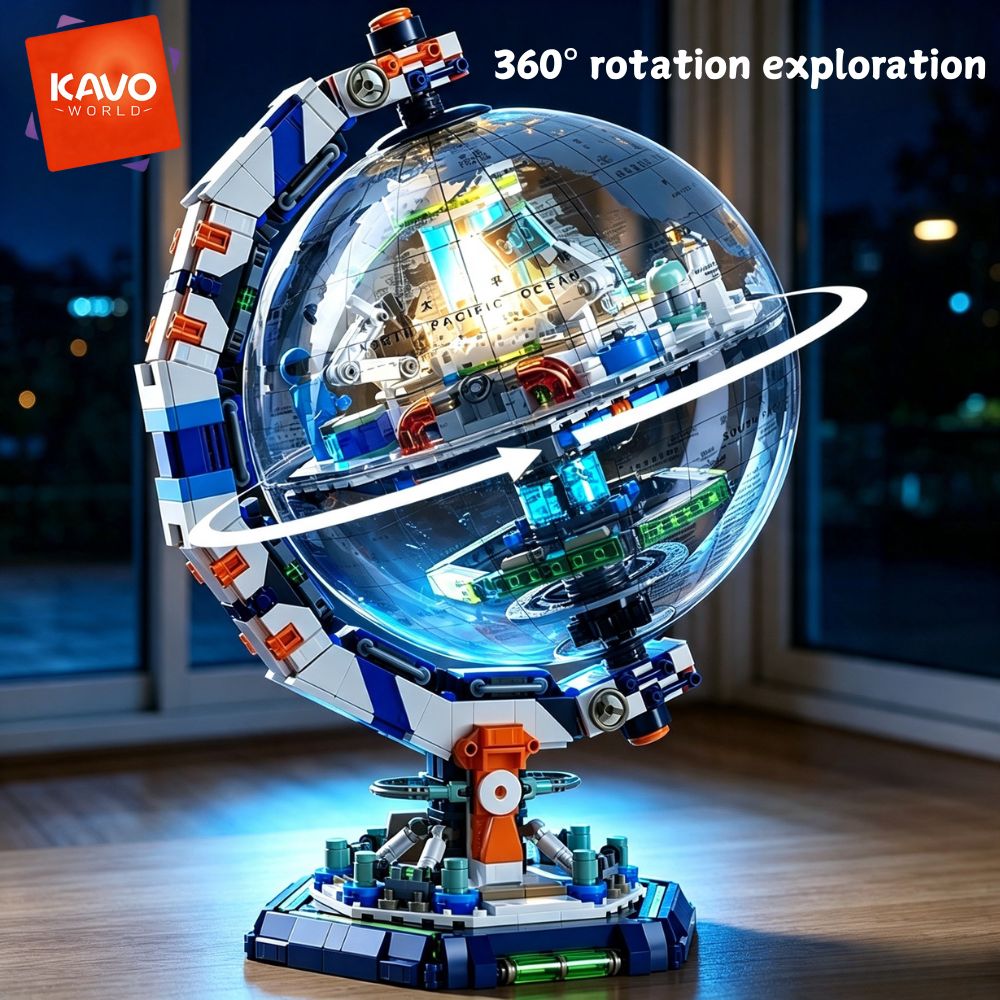 Science Hobby Kit - ชุดตัวต่อสถานีอวกาศ KAVOWORLD 1793 ชิ้น พร้อมไฟ LED