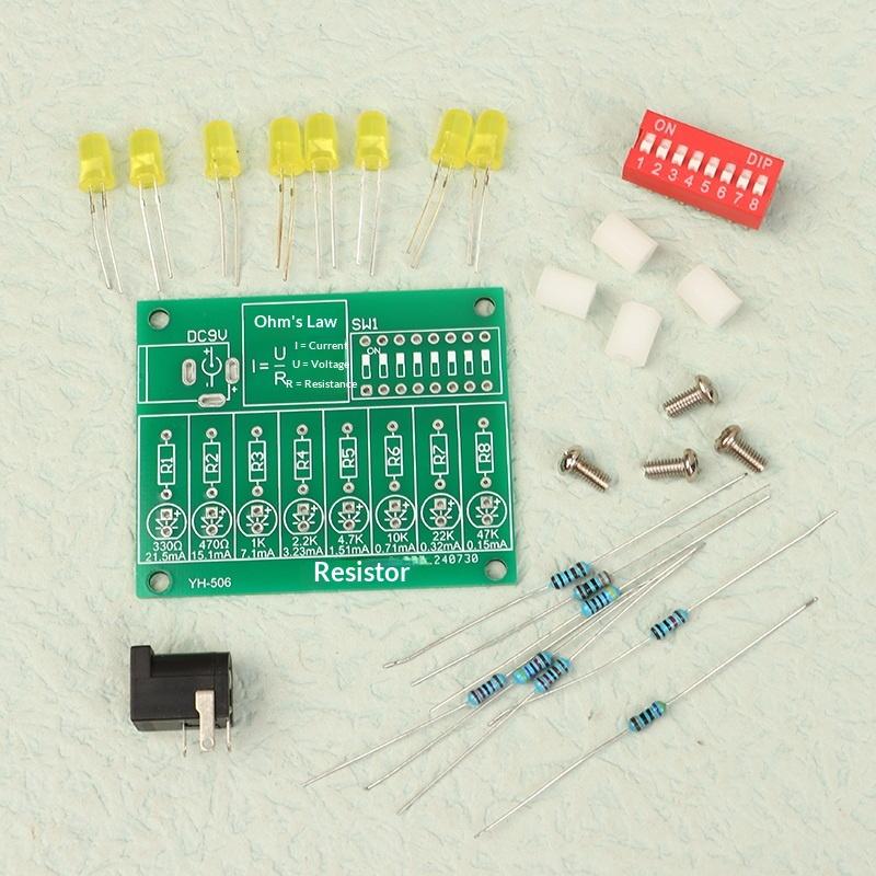 Science Hobby Kit - ชุดฝึกหัดบัดกรีอิเล็กทรอนิกส์ DIY พร้อมเครื่องทดสอบกระแสไฟ LED สำหรับการเรียนวิทยาศาสตร์ในโรงเรียน งานประกอบ