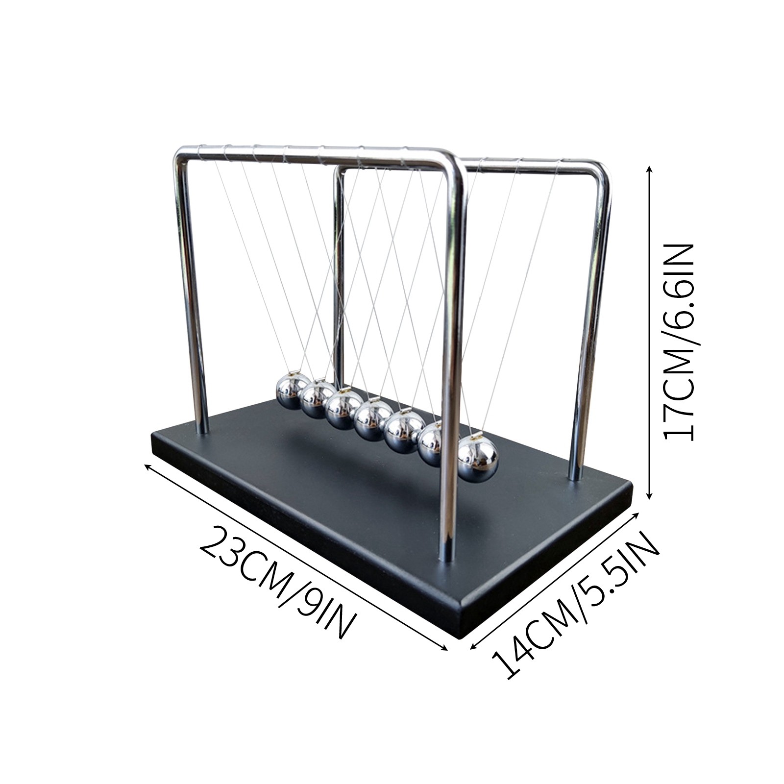 7 ลูก Mechanic Curve Newton ลู - Newton Cradle Large บทวิจารณ์และราคา