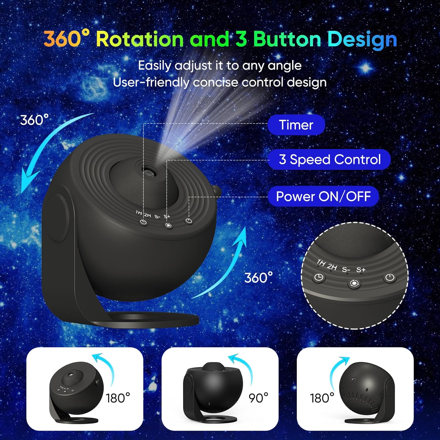 พื้นที่ไฟ LED กลางคืนเครื่องฉา - Planetarium Projector Home บทวิจารณ์และราคา
