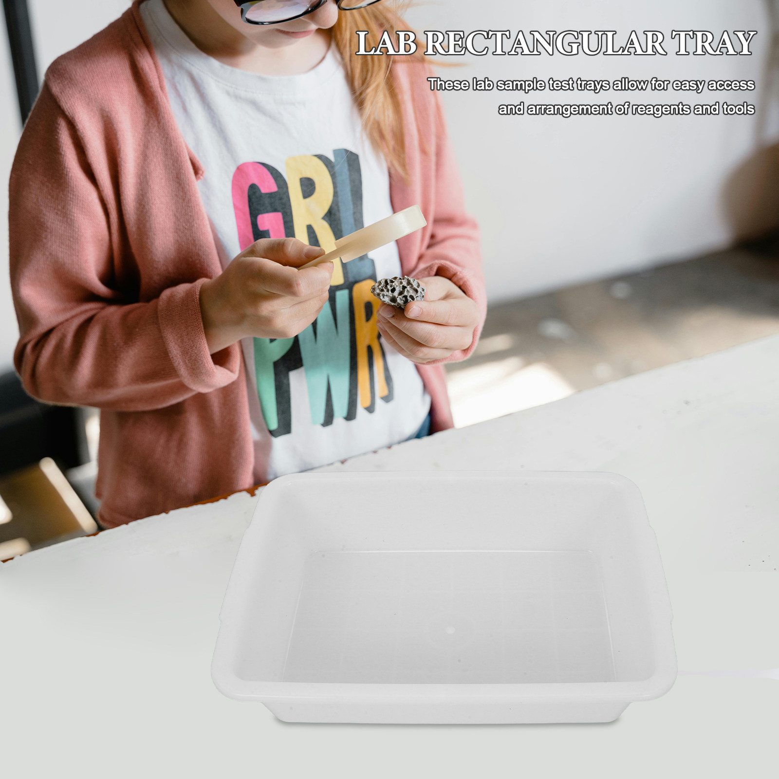 ถาดพลาสติกทรงสี่เหลี่ยมผืนผ้า  - Science Experiment บทวิจารณ์และราคา