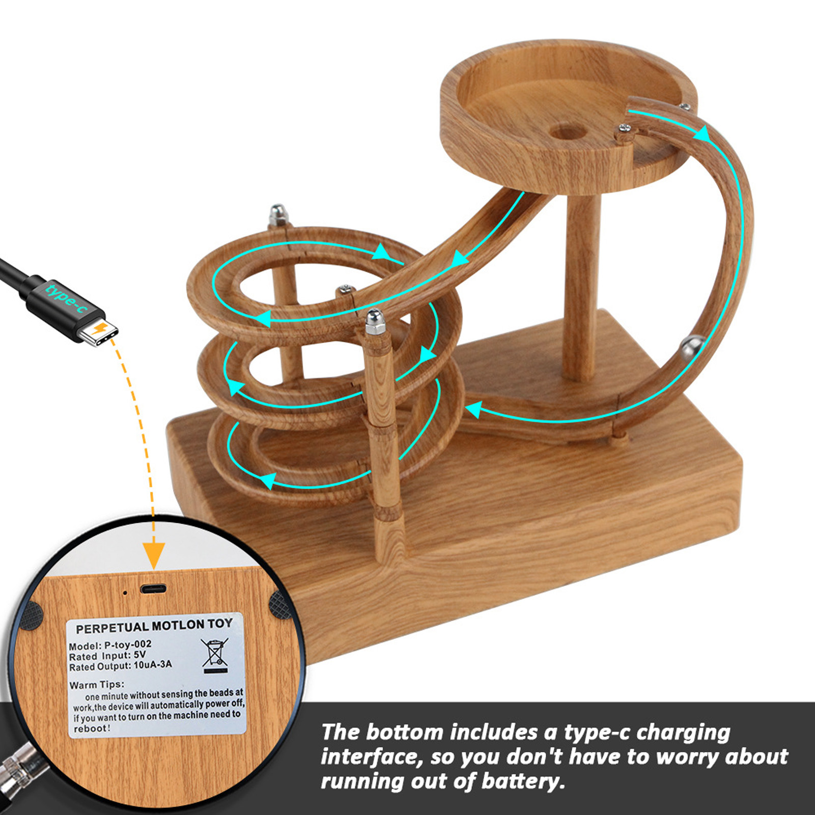 เครื่องเคลื่อนไหวถาวรแบบกลิ้ง  - Newton Cradle Large บทวิจารณ์และราคา