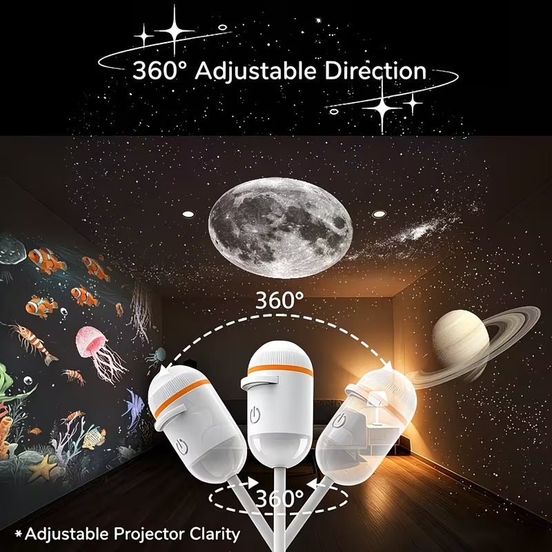 USB สตาร์รี่สกายโปรเจคเตอร์ไฟก - Planetarium Projector Home บทวิจารณ์และราคา