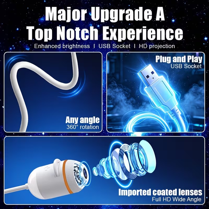 USB สตาร์รี่สกายโปรเจคเตอร์ไฟก - Planetarium Projector Home บทวิจารณ์และราคา